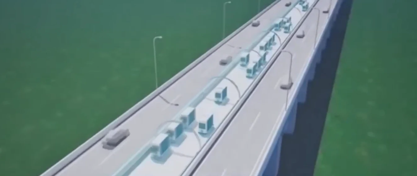 Imagen de lla cinta transportadora de mercancias que planifica construir Japón.